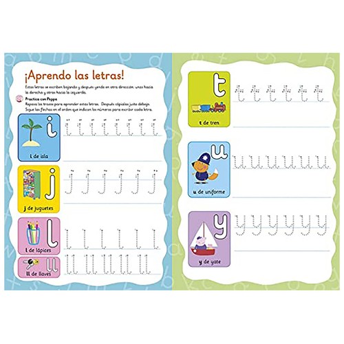Libro pizarra: primeras letras con Peppa Pig, VV. AA. Género: actividades. Editorial Beascoa.