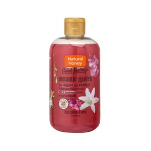 Gel de ducha romantic garden NATURAL HONEY, botella 500 ml