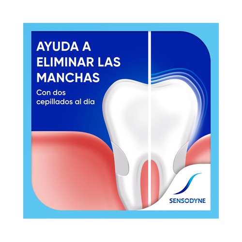 SENSODYNE Pasta de dientes con flúor y acción blanqueadora, especial dientes sensibles 75 ml.
