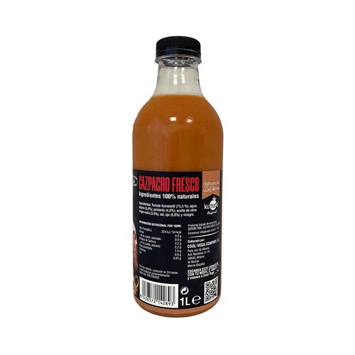 SABORES DE LA ESTEBAN Gazpacho fresco elaborado con tomate Kumato SABORES DE LA ESTEBAN 1 l.