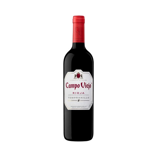 Vino tinto con denominación de origen calificada Rioja CAMPO VIEJO botella de 75 cl.