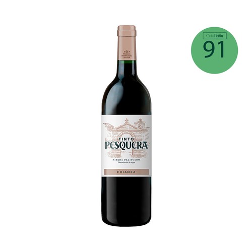 Vino tinto crianza con denominación de origen Ribera del Duero PESQUERA botella de 75 cl.