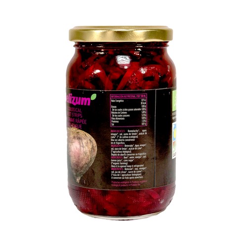 DELIZUM Remolacha en tiras ecológicas DELIZUM 190 g.