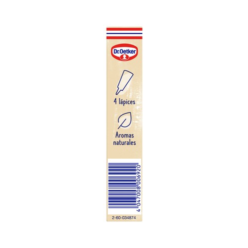 DR. OETKER Lápices pasteleros DR. OETKER 76 g.