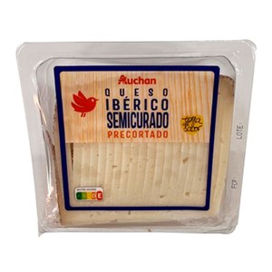 Auchan Queso Cortado Semicurado YA Cortado 250 G. Producto Alcampo