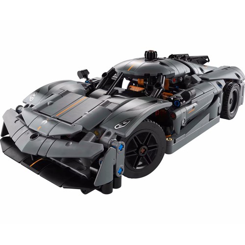 LEGO Technic Hipercoche Koenigsegg Jesko Absolut Gris 42173, 801 piezas, +10 años.