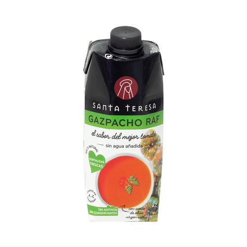 SANTA TERESA Gazpacho elaborado con aceite de oliva virgen extra y tomates Raf SANTA TERESA 500 ml.