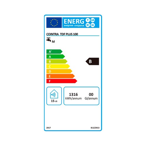 Termo eléctrico COINTRA TDF PLUS de 100 litros.