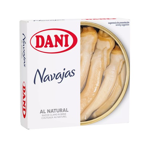 DANI Navajas chilenas al natural lata de 63 g.