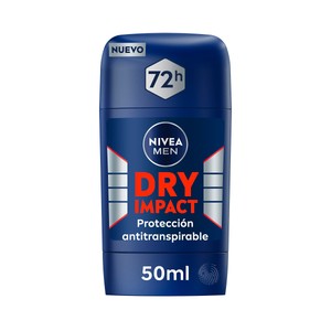 Imagen de NIVEA Men dry impact Desodorante en stick para hombres, antitranspirante hasta 72 horas 50 ml.