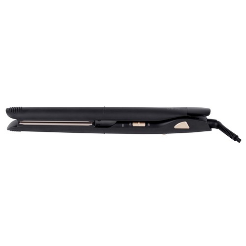 Plancha alisadora de pelo QILIVE Q.7765, cerámica, color negro, placas de 100mm., temperatura max. 200 ºC., bloqueo de placa.