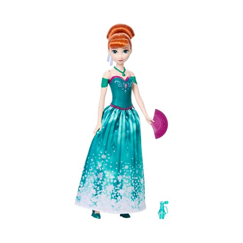 Disney Frozen Spin & Reveal Muñeca Anna +3 Años, MATTEL