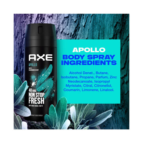 AXE Apollo Desodorante en spray para hombre con protección antitranspirante hasta 48 horas 150 ml.