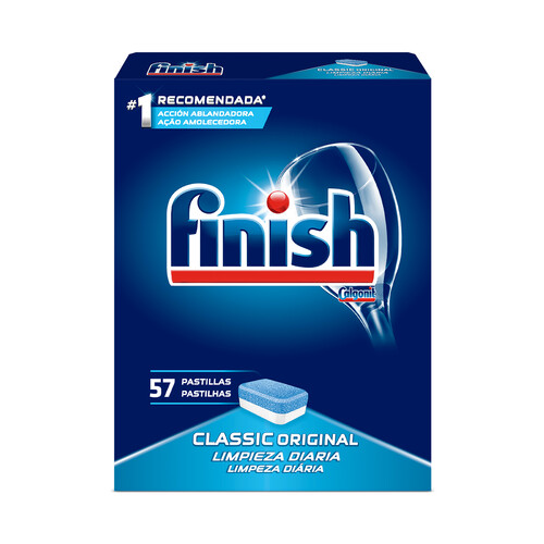 Detergente en pastillas para lavavajillas FINISH 57 uds. 929,1 g.
