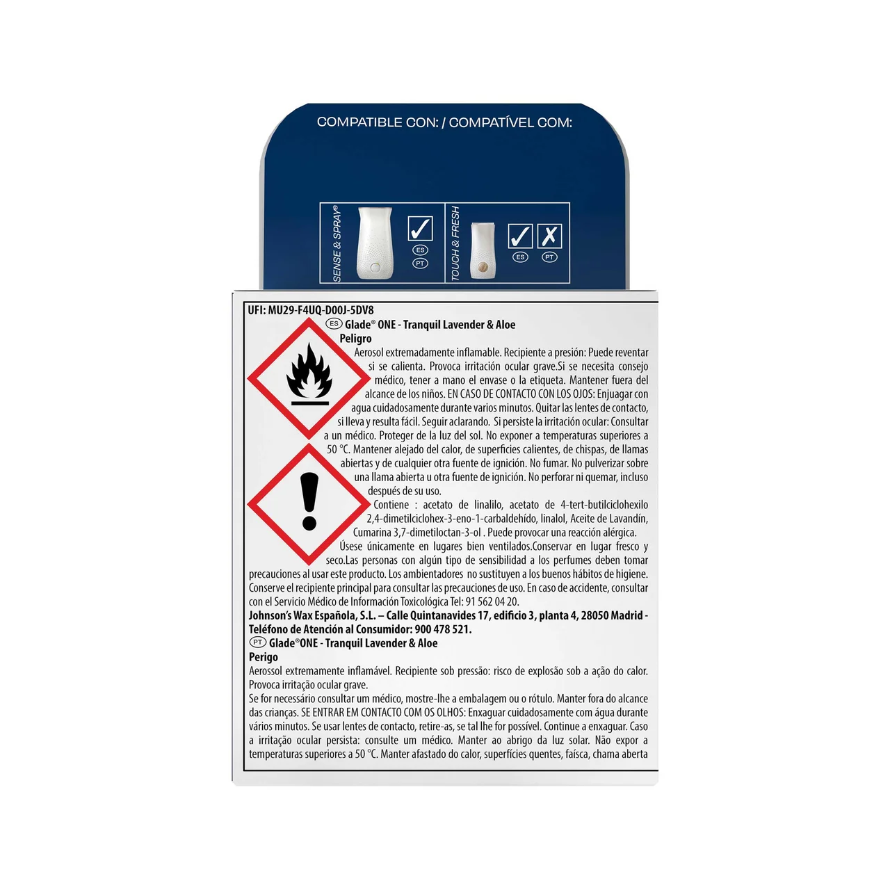 Recambio ambientador lavanda 2 x 10 ml.