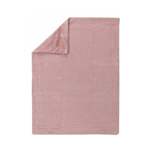 Manta burbuja color rosa de 80x110cm, INTERBABY.