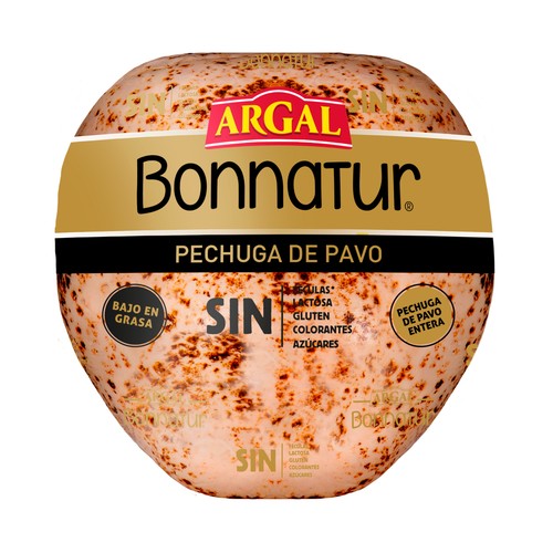 ARGAL Bonnatur Pechuga de pavo entera, cortada en lonchas - Loncha fina 1 mm