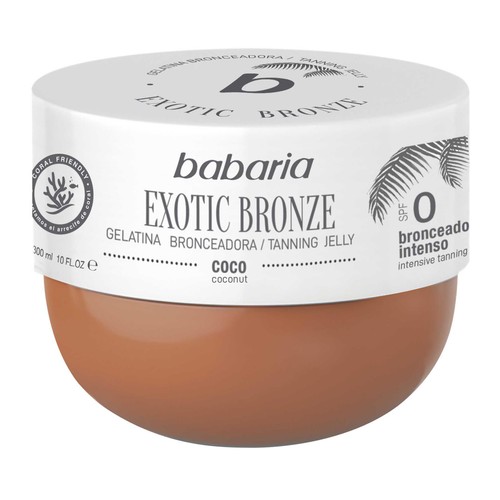 BABARIA Exotic bronze Acelerador de bronceado con textura gelatina y FPS 0 (bajo) 300 ml.