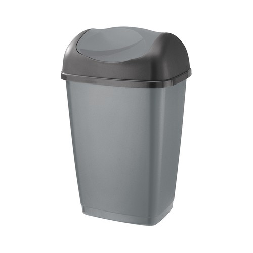 PRODUCTO ECONÓMICO ALCAMPO Cubo de basura Swing plástico 100% reciclado PRODUCTO ECONÓMICO ALCAMPO 25 l.