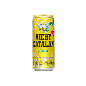 Imagen de VICHY CATALAN Agua mineral con gas sabor limón lata de 33 cl.