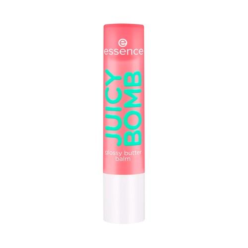 ESSENCE Juicy bomb tono 01 One in a melon (rojo coral) Bálsamo de labios suavizante y voluminizador.