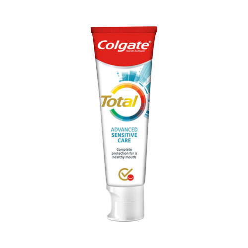 COLGATE Pasta de dientes con flúor, textura gel y 24 horas de protección COLGATE Total advanced sensitive 75 ml.