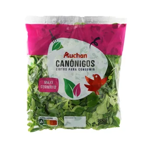 AUCHAN Canónigos Maxi Bolsa de 200 g. Producto Alcampo