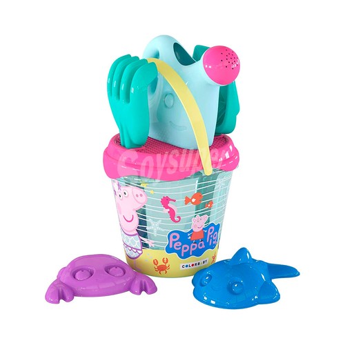 Set cubo playa PEPPA PIG IML D18cm.