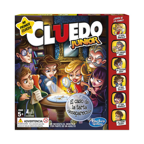 Juego de mesa de investigación y estrategia Cluedo Junior, de a