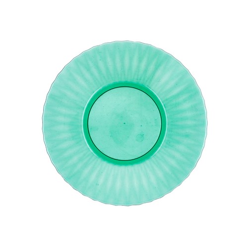 Plato de poliestireno 26 cm Iris color verde, QUID.