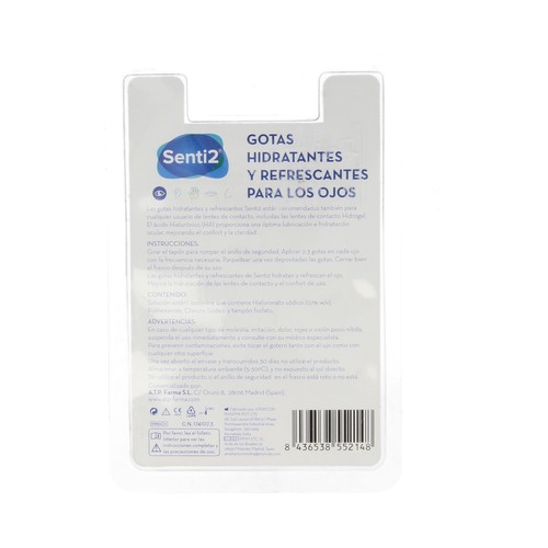 SENTI2 Gotas hidratantes y refrescantes SENTI2 10 ml.