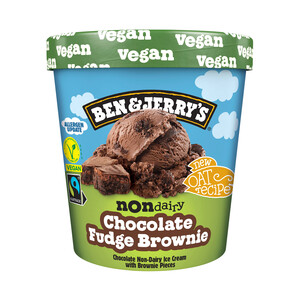 Imagen de BEN & JERRY'S Fudge browne Tarrina de helado vegano de chocolate con trozos de brownie de chocolate 465 ml