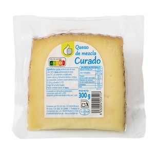 PRODUCTO ECONÓMICO ALCAMPO Queso mezcla curado PRODUCTO ECONÓMICO ALCAMPO 300 g.