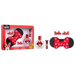 Imagen de DISNEY Minnie mousse Estuche con colonia, bálsamo labial infantil y 2 clips para pelo.