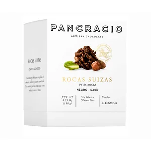 PANCRACIO Rocas de chocolate negro 140 g.