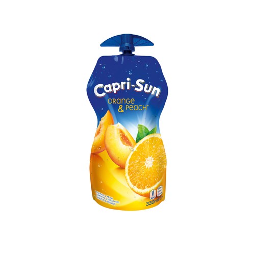 Bebida, base de zumo naranja & melocotón CAPRI-SUN 33 cl.