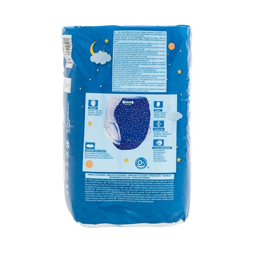 PRODUCTO ALCAMPO Pañales de noche talla 8 unisex (27-57 kg) 12 ud