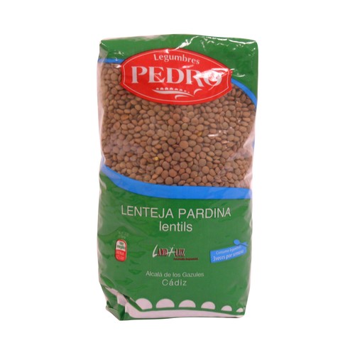 PEDRO Lenteja Pardina paquete de 1 kg.