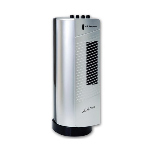 Ventilador de torre ORBEGOZO TM 0915, potencia 30W, 2 velocidades, oscilante, altura 38cm.