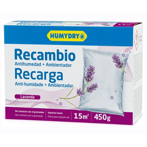 HUMYDRY Recambio antihumedad aroma lavanda 450 g.