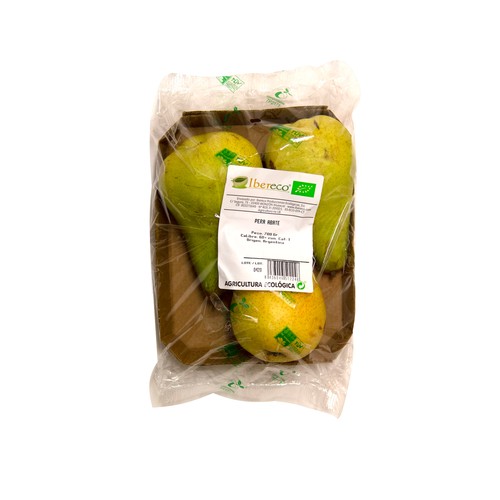 Peras ecológicas bandeja de 750 g.