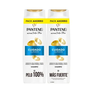 PANTENE Pro-v cuidado clásico Champú hidratante y nutritivo para cabellos normales a mixtos 2 x 325 ml.