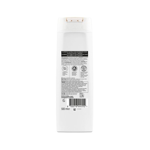 PANTENE Pro-v suave & liso Champú + acondicionador + tratamiento para cabellos encrespados y apagados 500 ml.