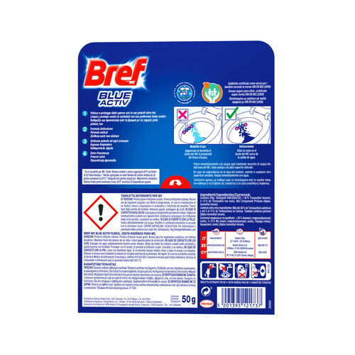 BREF Colgador WC Blue Active Floral BREF 50 g.