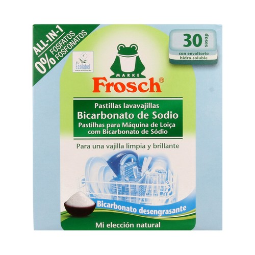 Detergente en pastillas para lavavajillas FROGGY ECOLÓGICO 30 uds.