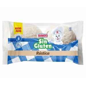 BIMBO Pan de hamburguesa rústico sin gluten 160 g.