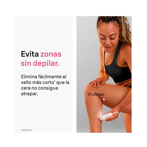Depiladora eléctrica con cable BRAUN Silk-épil SE 3-031, 2 velocidades, sistema 20 pinzas.