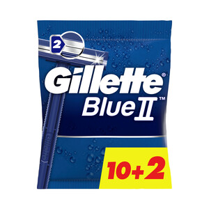 Imagen de GILLETTE Maquinilla de afeitar desechable, con cabezal de doble hoja GILLETTE Bue II 12 uds