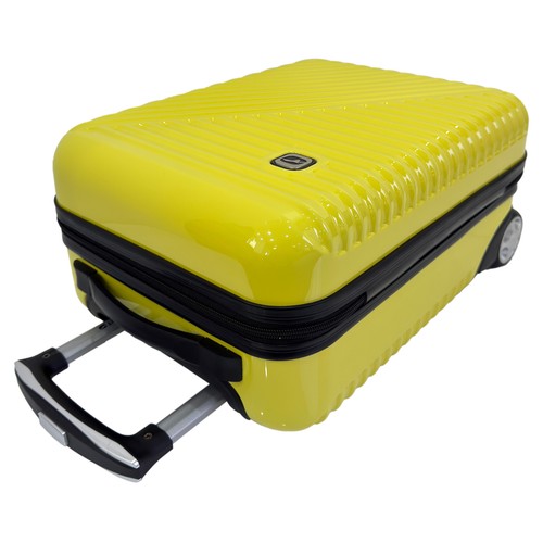 Maleta de cabina tipo trolley 8 ruedas lock color amarillo. AIRPORT