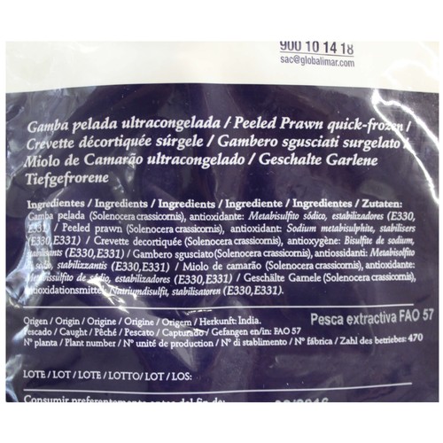 ALIGATOR Gambas peladas 70/100 piezas ALIGATOR 700 g.
